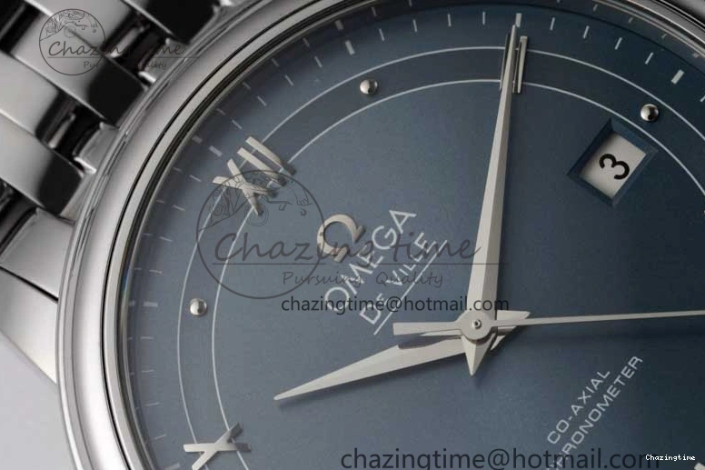 0301 De Ville SS DIWF 1:1 Best Edition Light Blue Dial SS Markers on SS Bracelet MIYOTA TopPick 7850